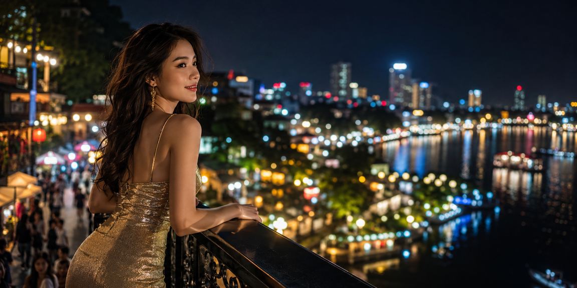 Trung tâm cá cược thể thao tại Hà Nội vào ban đêm